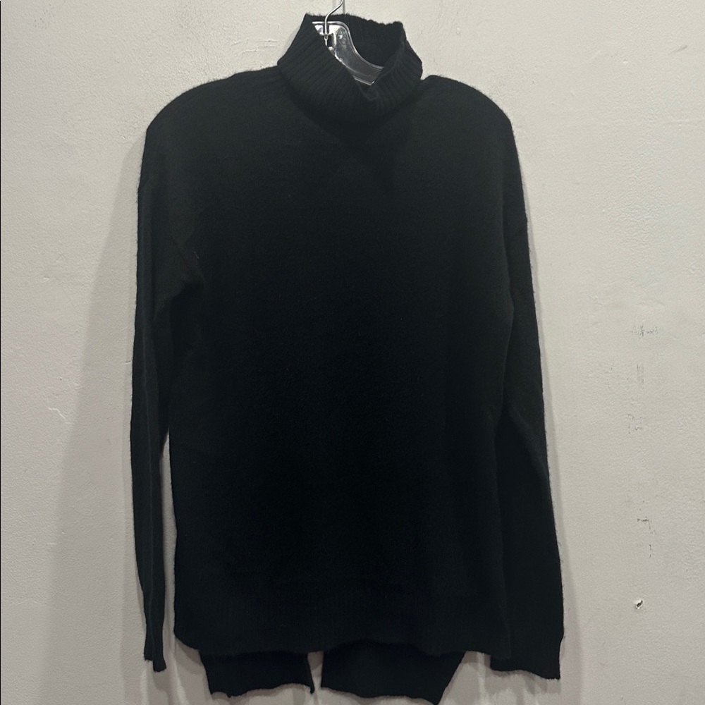 Oats Cashmere Debra Hayburn 100% Cashmere Sweater Women medium Black turtleneck